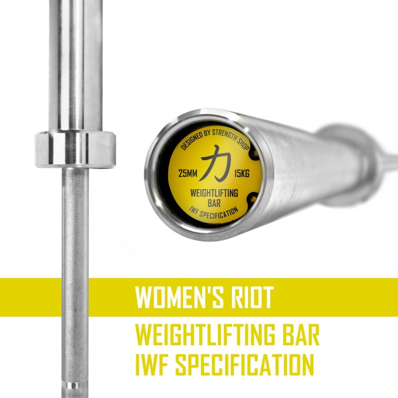 WOMAN WEIGHTLIFTING COMPETITION BAR